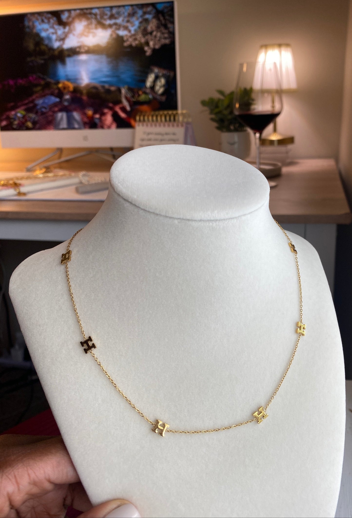 H Initial Necklace