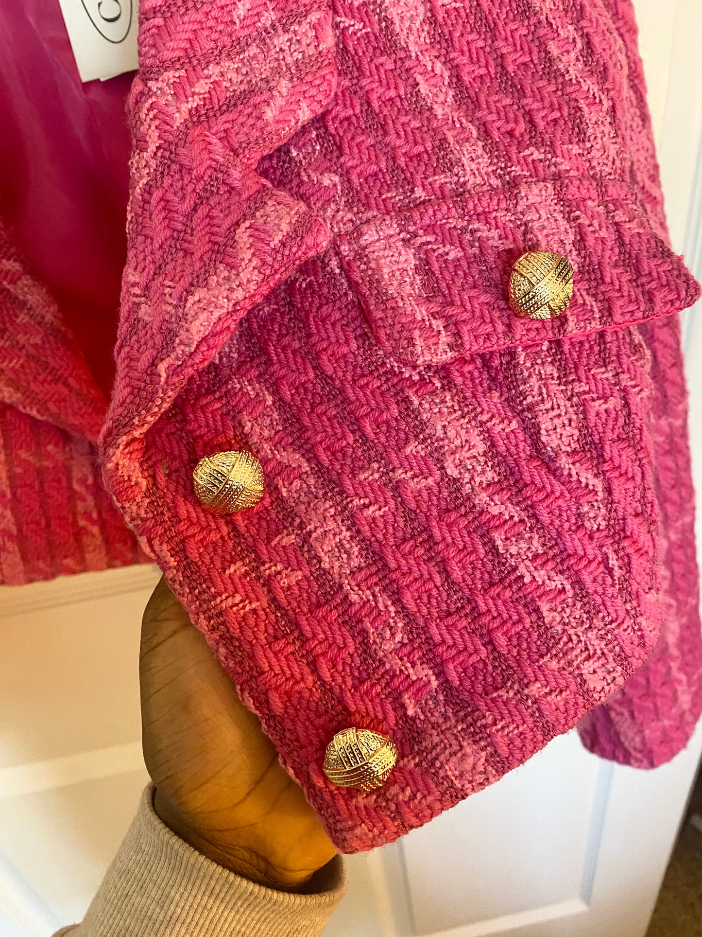 Pink Blazer & Skirt Set
