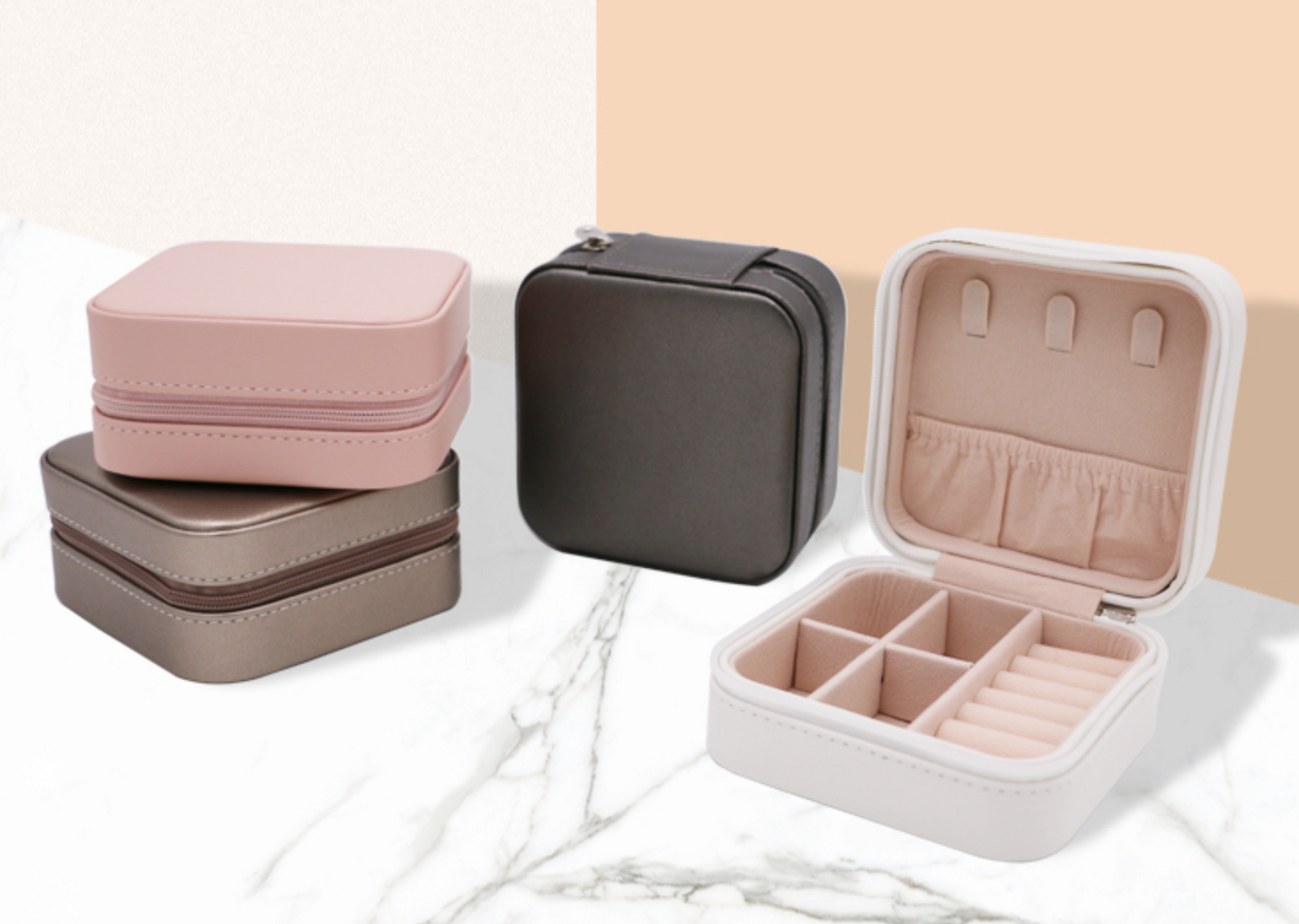 Champagne Mami Stella Travel Jewelry Case