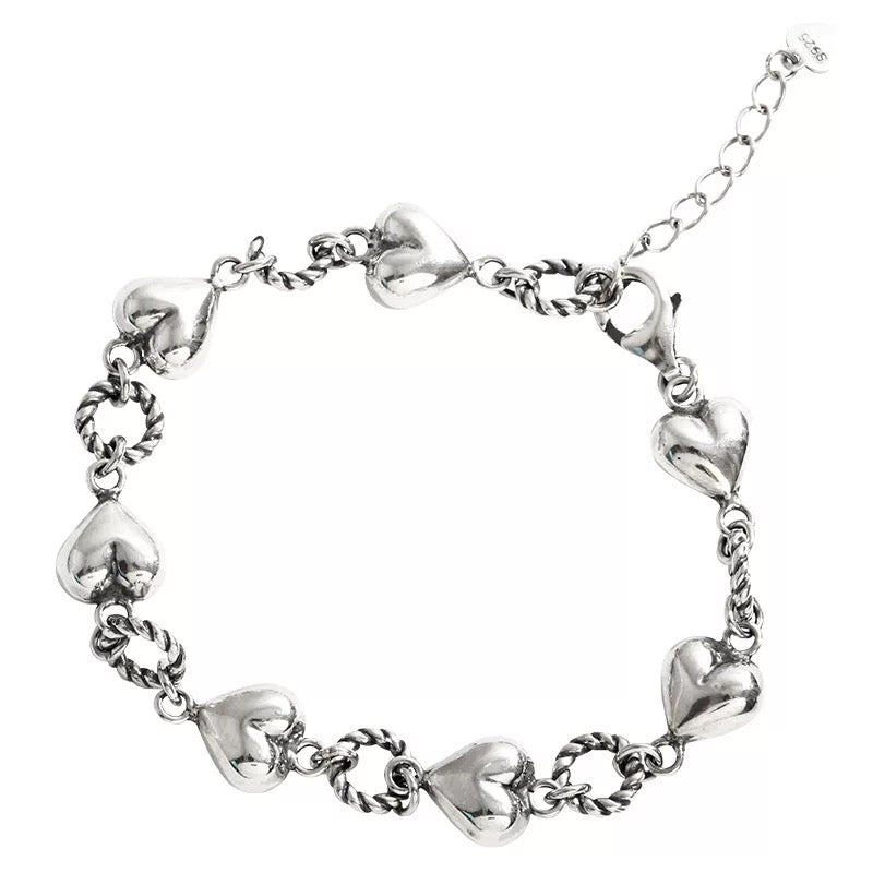 Conjunto de eslabones de plata de ley Pretty Girl