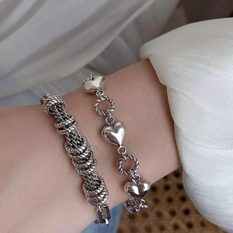 Conjunto de eslabones de plata de ley Pretty Girl