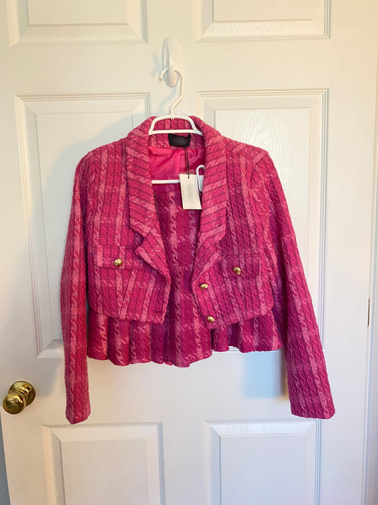 Pink Blazer & Skirt Set