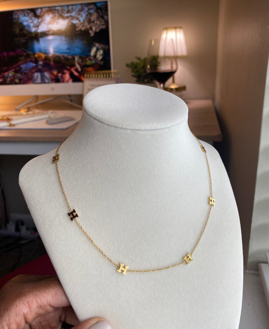 H Initial Necklace