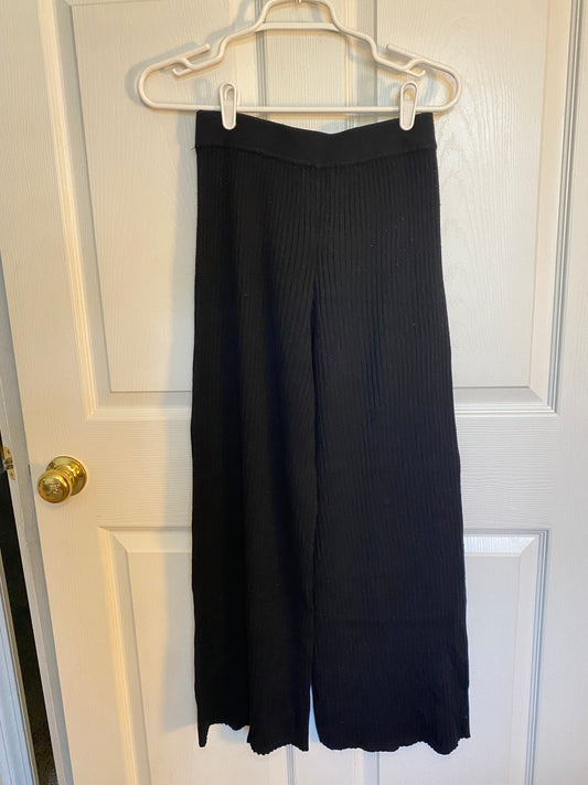 Black Wide Leg Sweater Pant