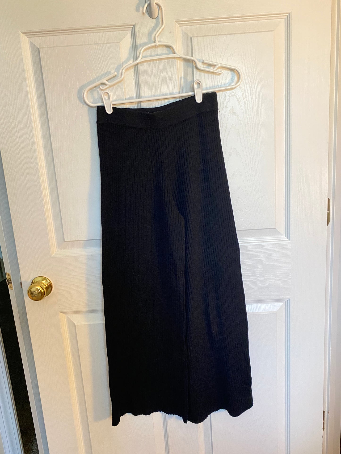 Black Wide Leg Sweater Pant