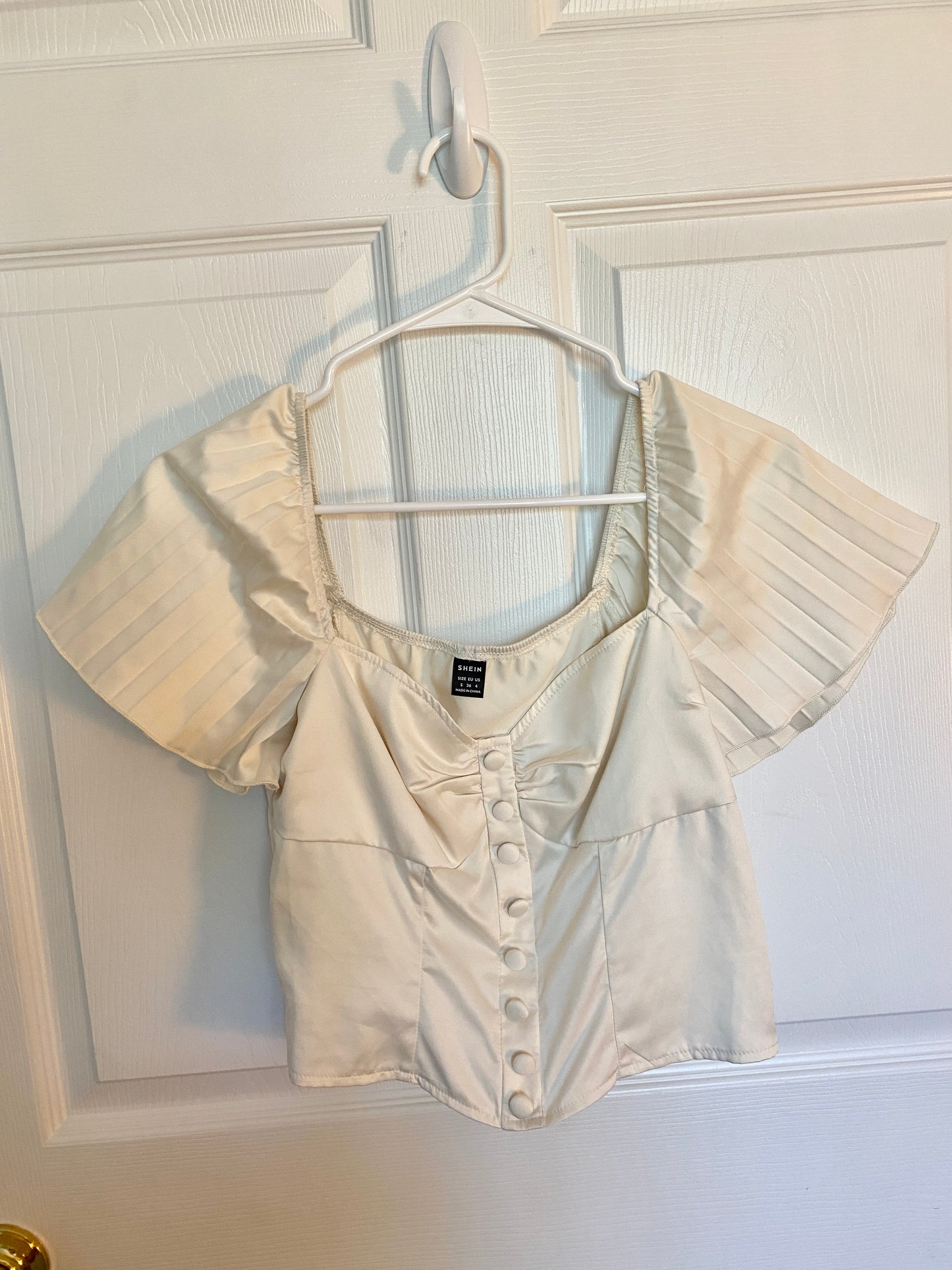 Cream Corset Style Top