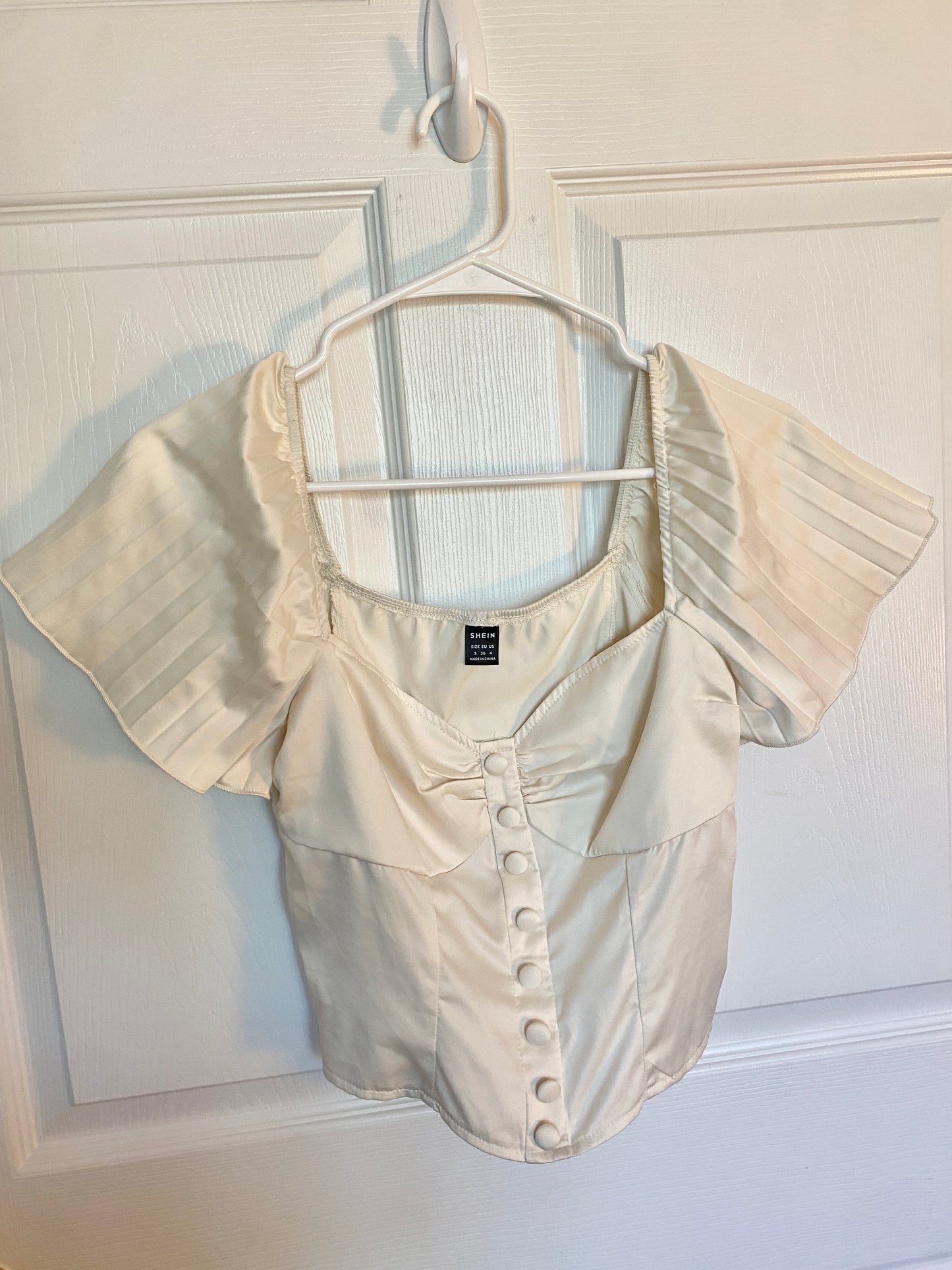 Cream Corset Style Top