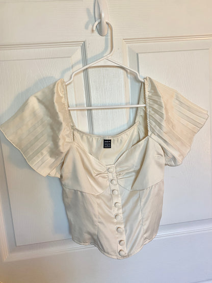 Cream Corset Style Top