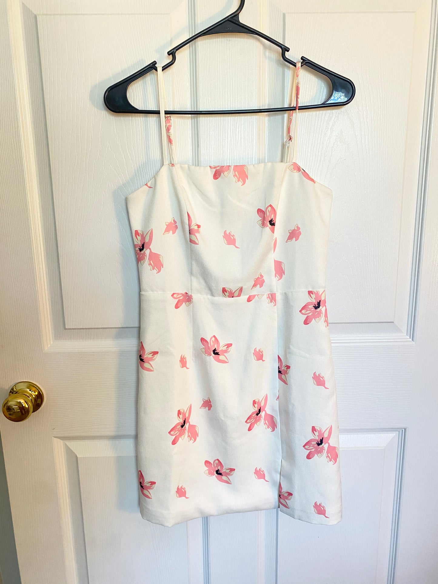 Pink Floral Mini Dress