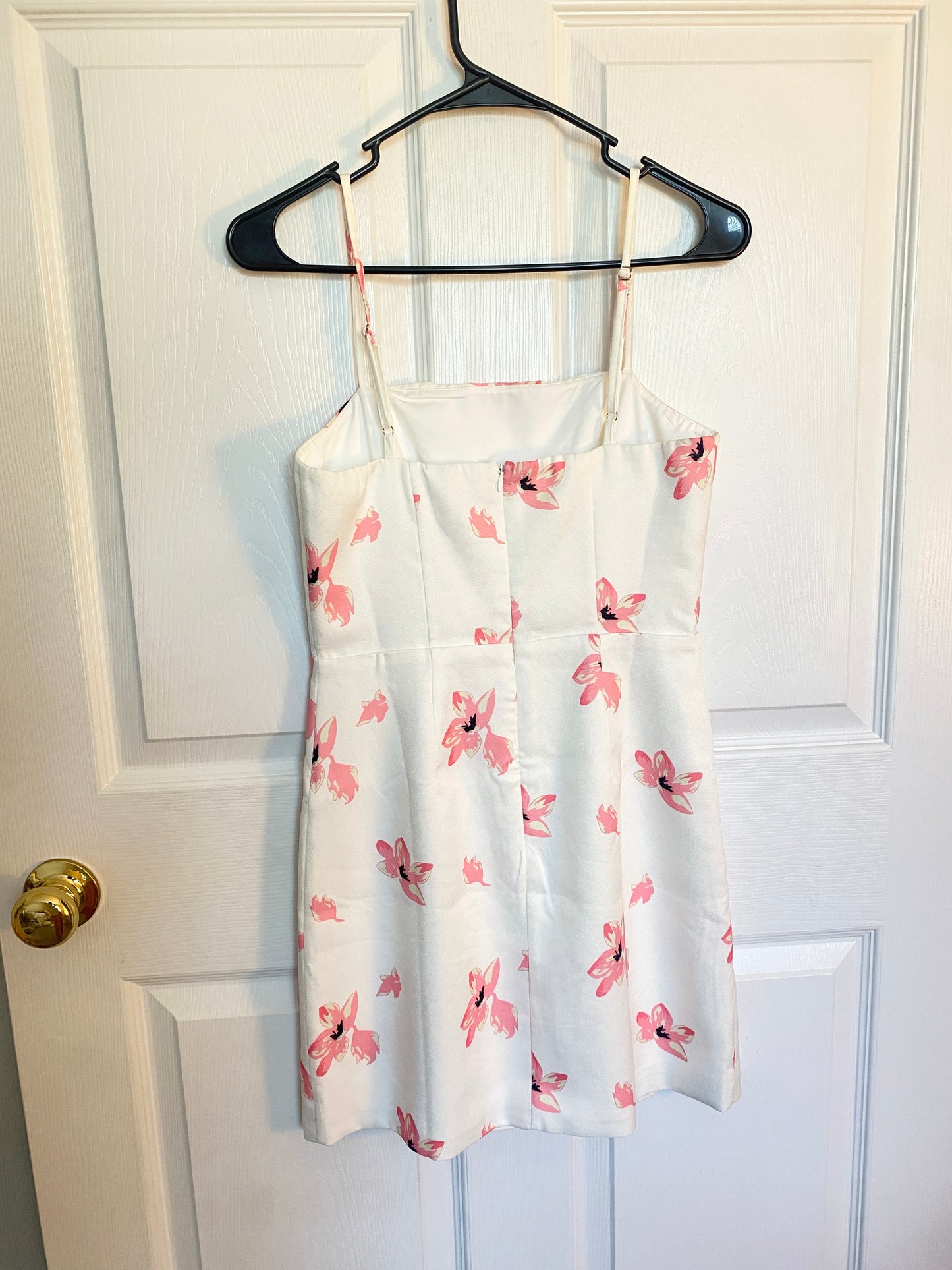 Pink Floral Mini Dress