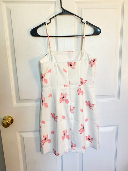 Pink Floral Mini Dress