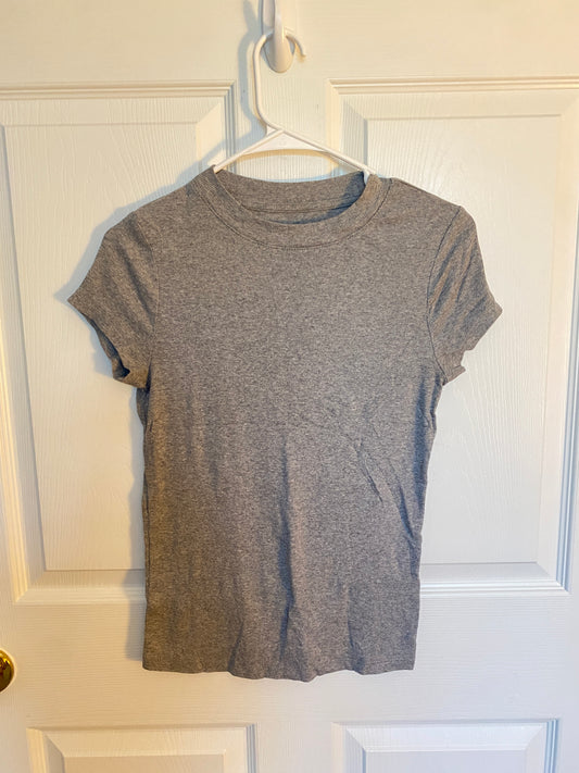 Classic Grey Crew Neck Tee