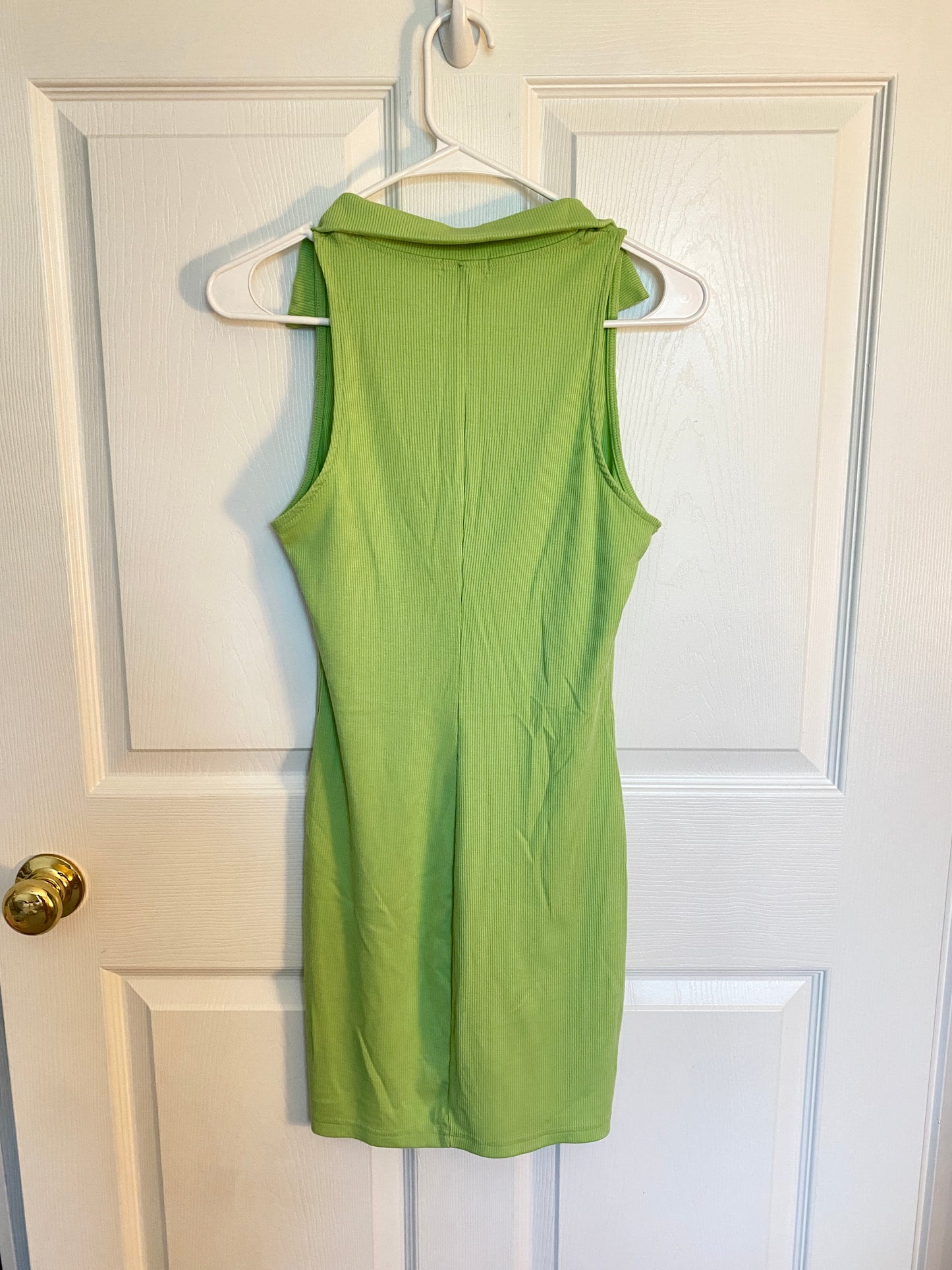 Green Collar Mini Dress