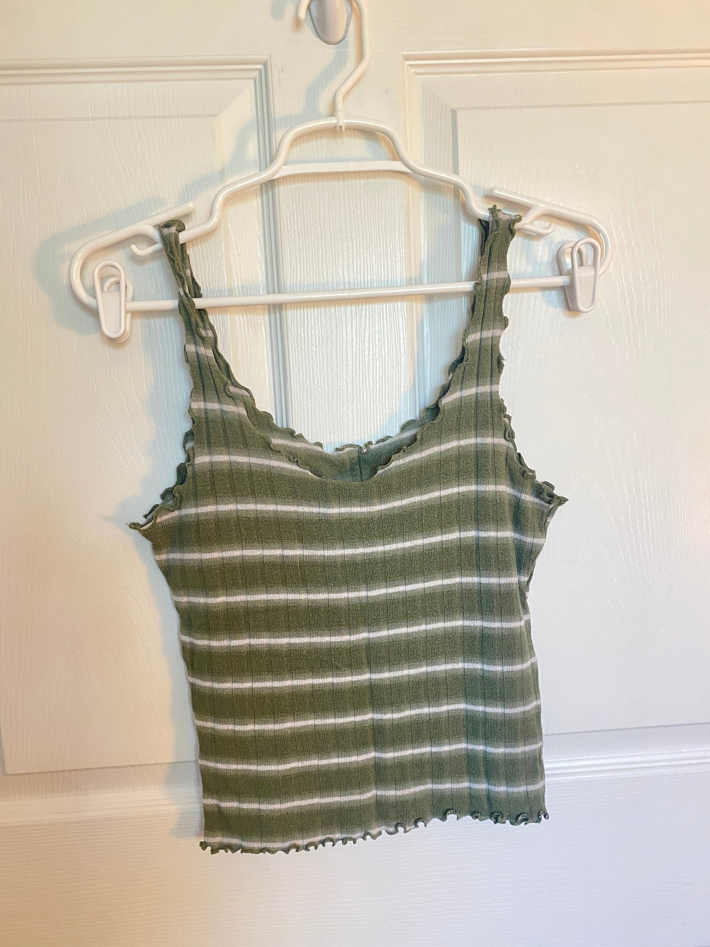 Green Striped Tank Top