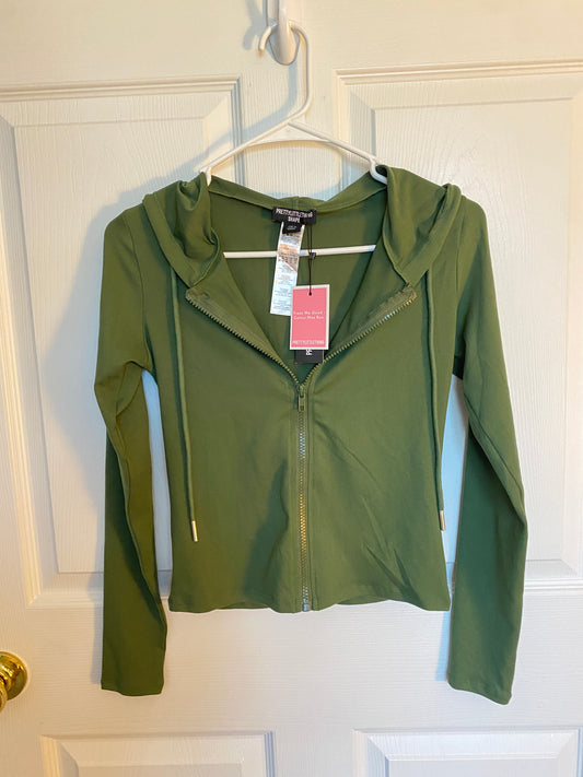 Olive Green Hoodie & Flared Pant Set