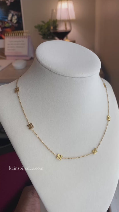 H Initial Necklace