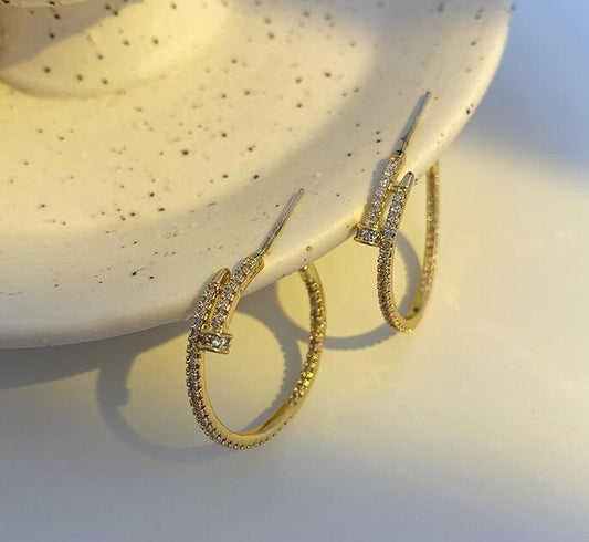 Dainty Nail Hoops
