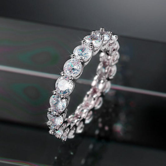 Round Babydoll Baguette Ring Set