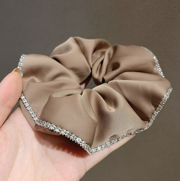 Bellissima Crystal Scrunchie Pink