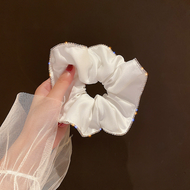 Bellissima Crystal Scrunchie Pink