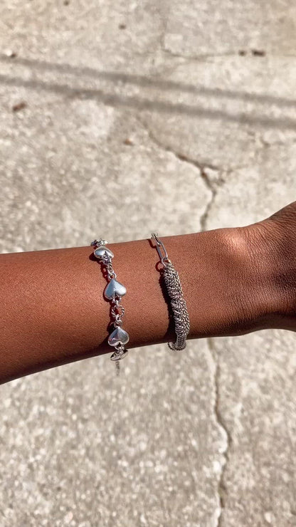Conjunto de eslabones de plata de ley Pretty Girl
