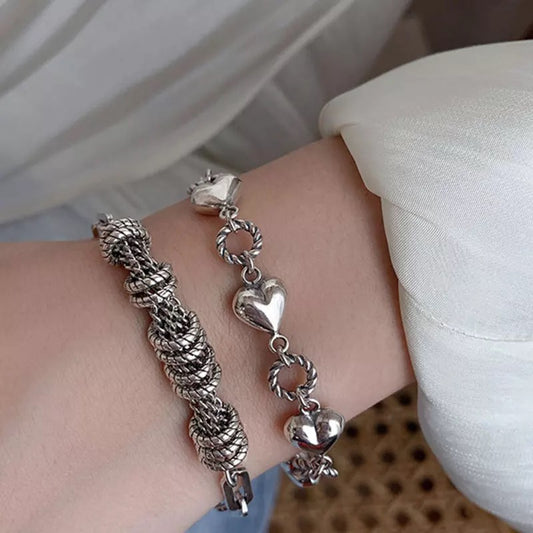 Pretty Girl Sterling Silver Link set
